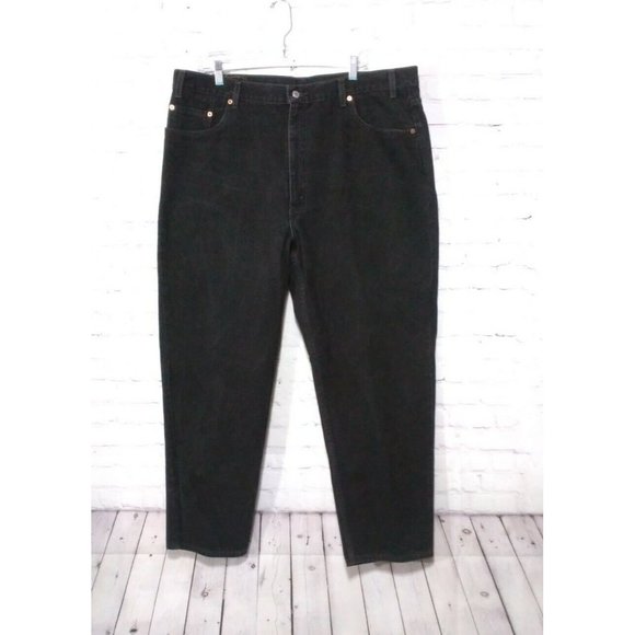 Levi’s 550 Jeans Black Size 44x30 Relaxed Straight Leg (42x30) No Tags - Picture 2 of 4